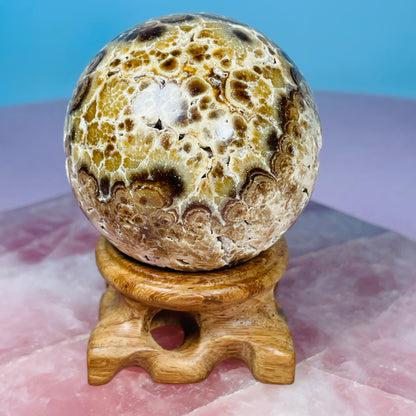 Chocolate Calcite UV Medium Sphere