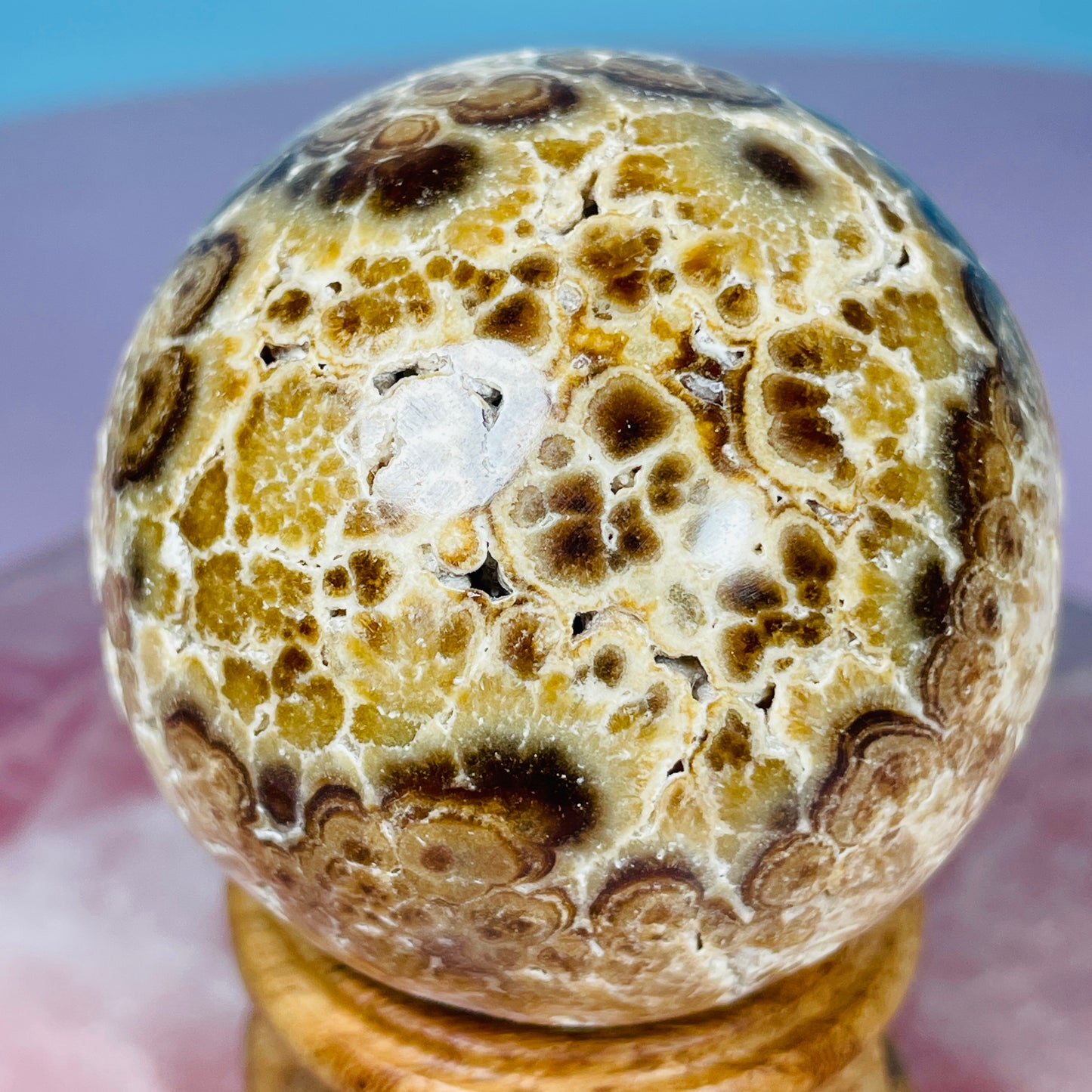 Chocolate Calcite UV Medium Sphere