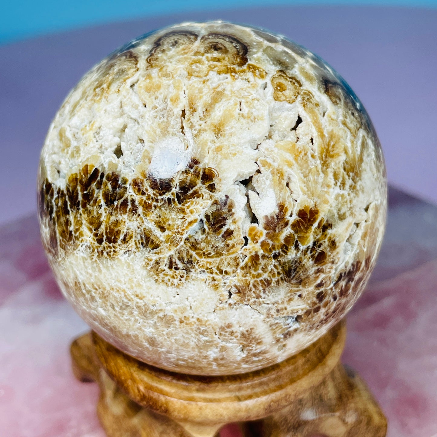 Chocolate Calcite UV Medium Sphere