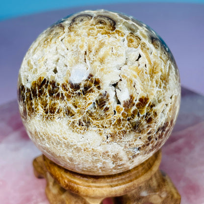 Chocolate Calcite UV Medium Sphere