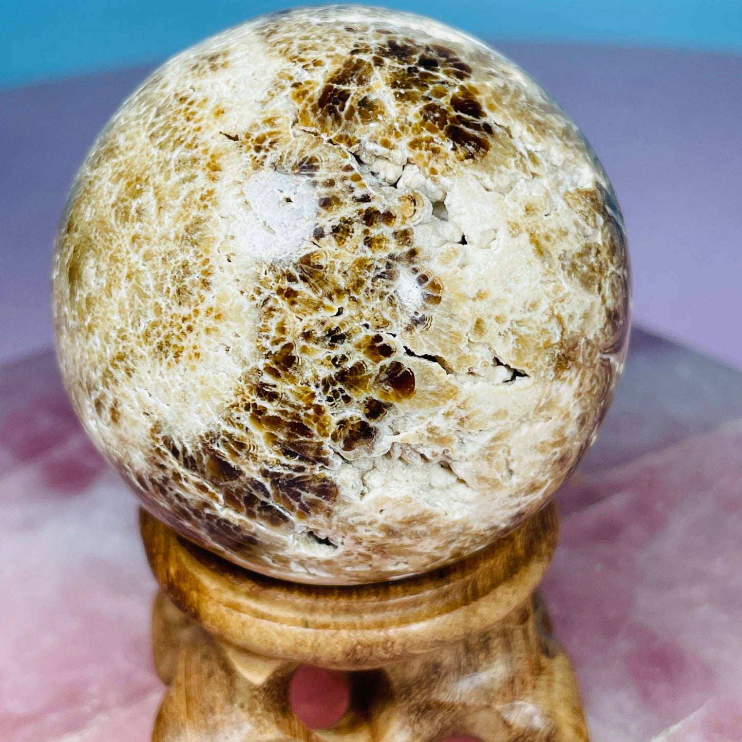 Chocolate Calcite UV Medium Sphere