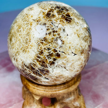 Chocolate Calcite UV Medium Sphere