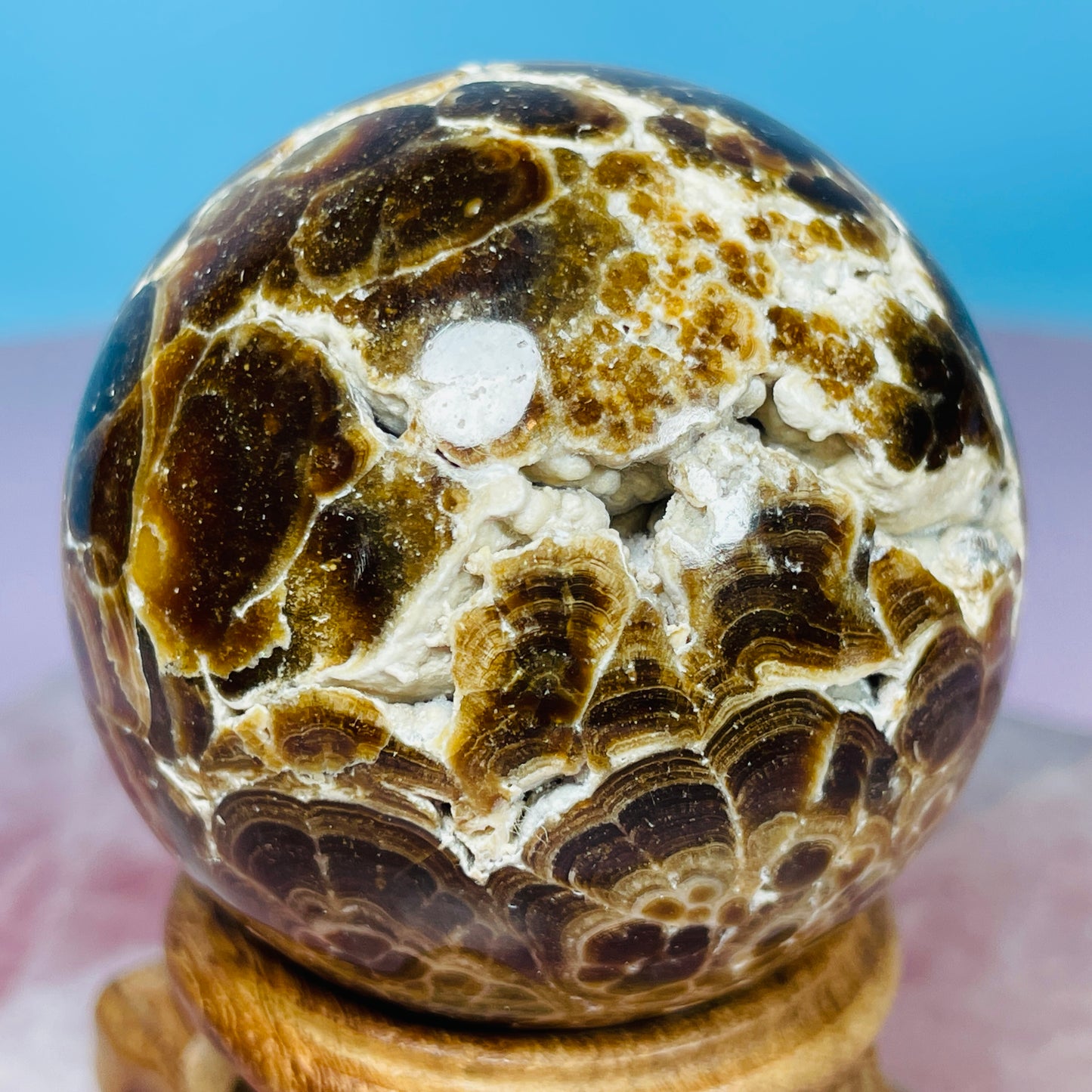 Chocolate Calcite Medium Sphere