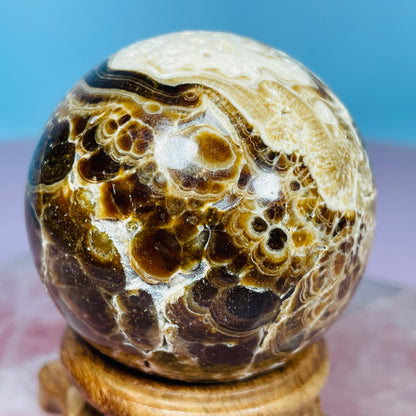 Chocolate Calcite Medium Sphere