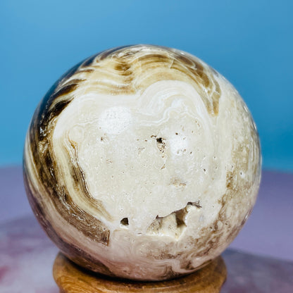 Chocolate Calcite UV Medium Sphere