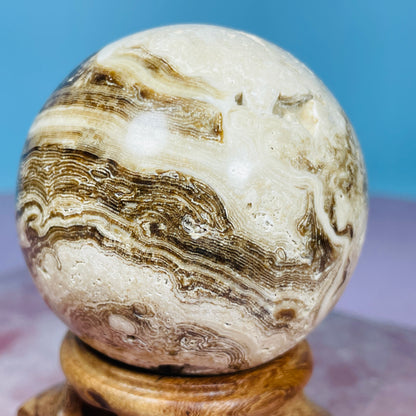 Chocolate Calcite UV Medium Sphere