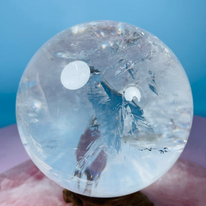 Clear Quartz Large Sphere (Video)