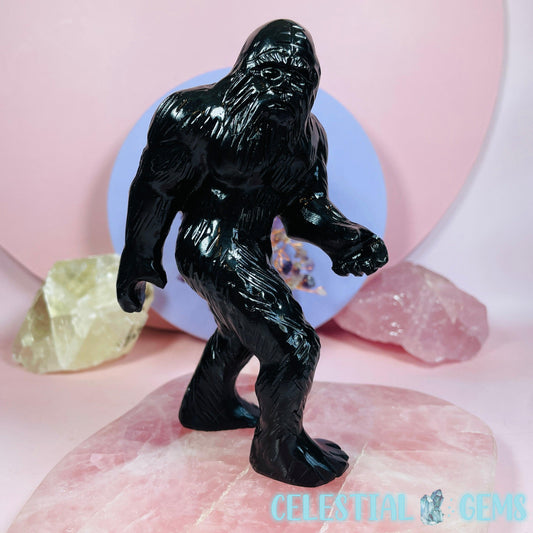 Obsidian Bigfoot/Sasquatch/Yowie Large Carving
