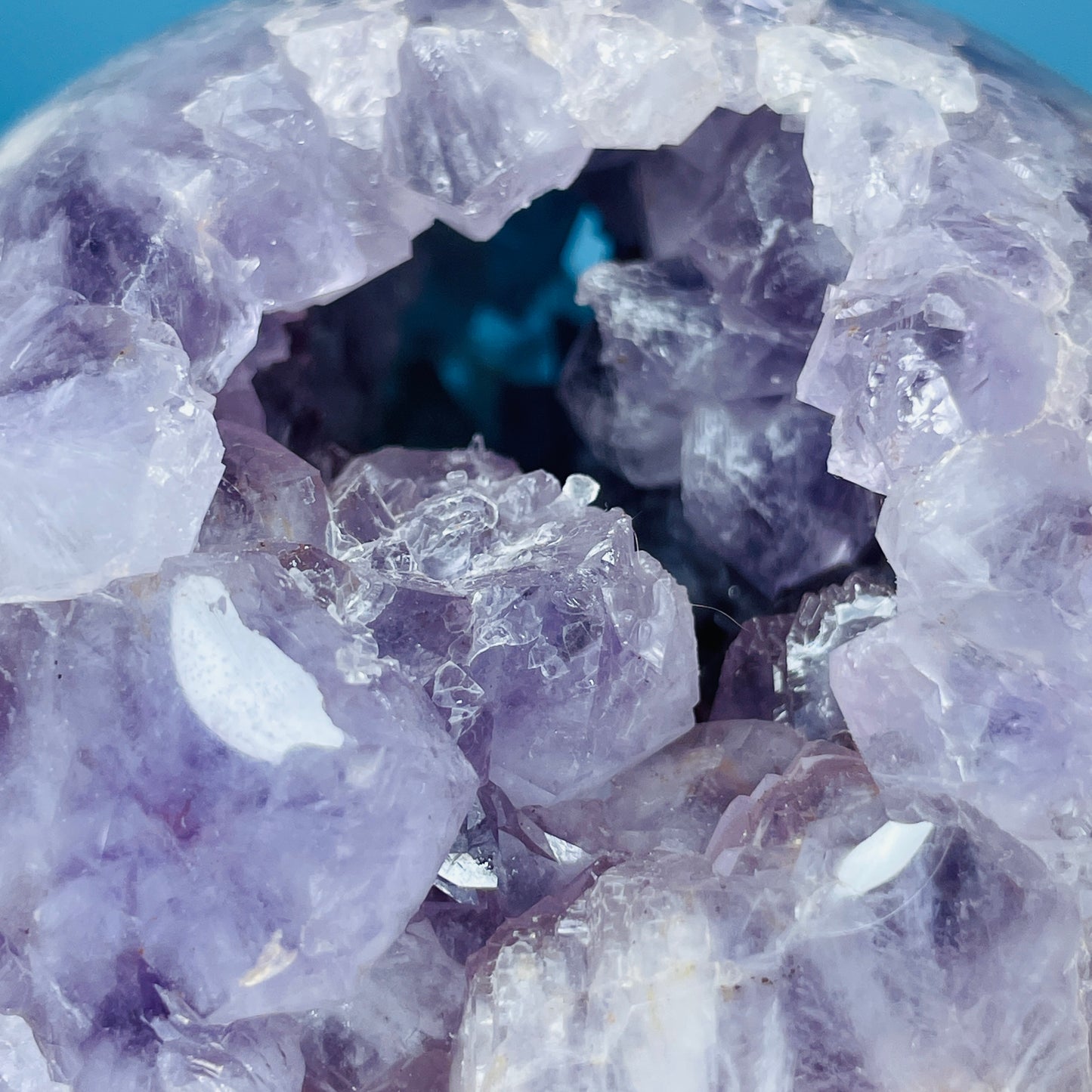 Druzy Amethyst + Flower Agate Large Sphere