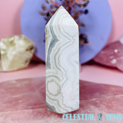 Mexican Crazy Lace Agate Small Tower