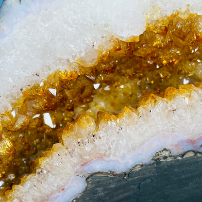 Citrine Cluster Geode Mini Cave