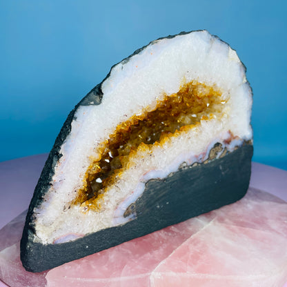 Citrine Cluster Geode Mini Cave