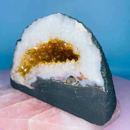 Citrine Cluster Geode Mini Cave