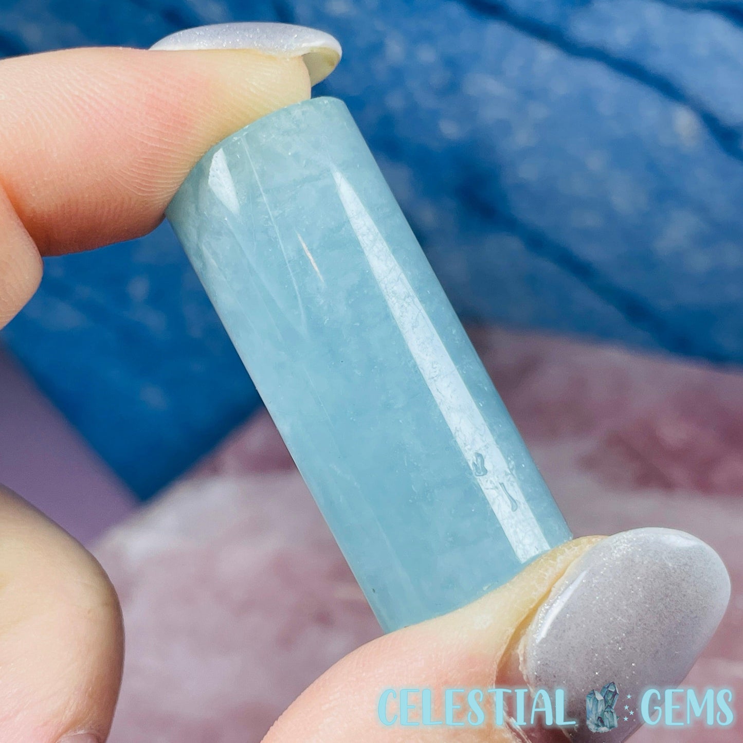 Aquamarine Cylinder Crystal