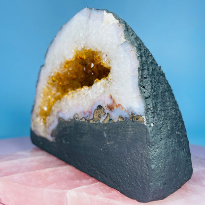Citrine Cluster Geode Mini Cave