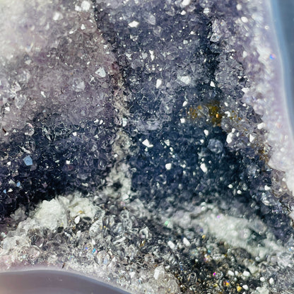 Amethyst + Agate Cluster Geode Small Cave (Video)