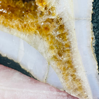 Citrine Cluster Geode Small Cave (Video)