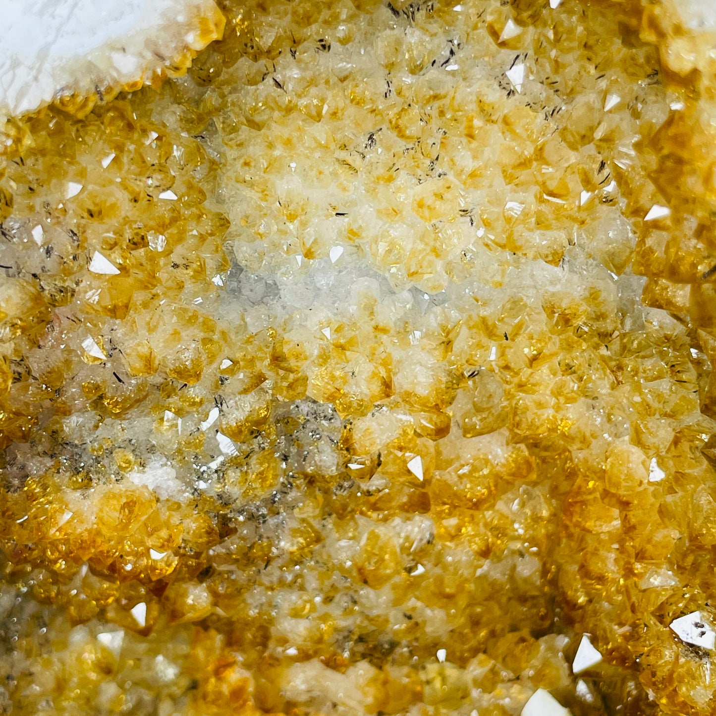 Citrine Cluster Geode Small Cave (Video)