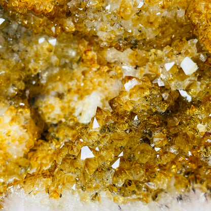 Citrine Cluster Geode Small Cave (Video)
