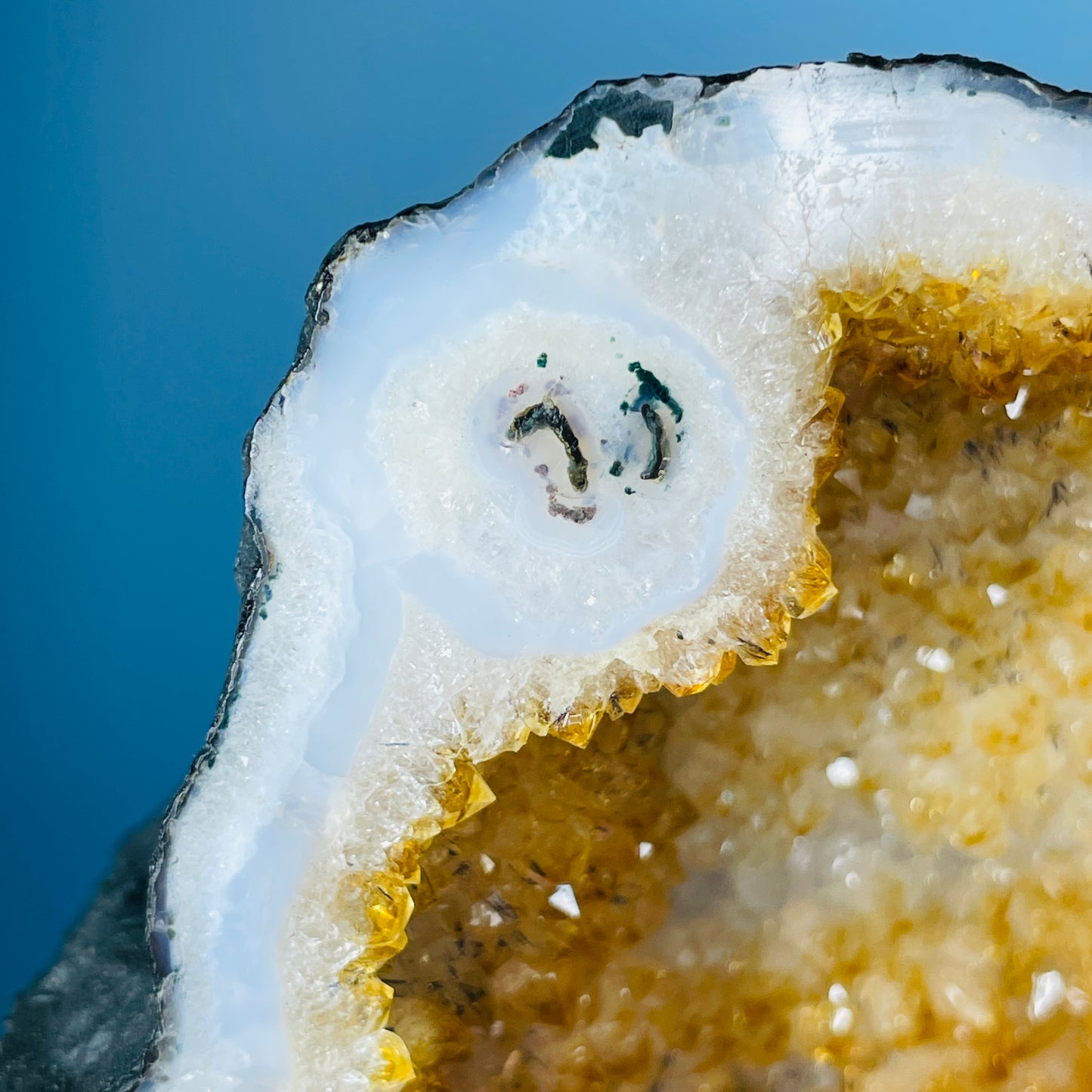 Citrine Cluster Geode Small Cave (Video)