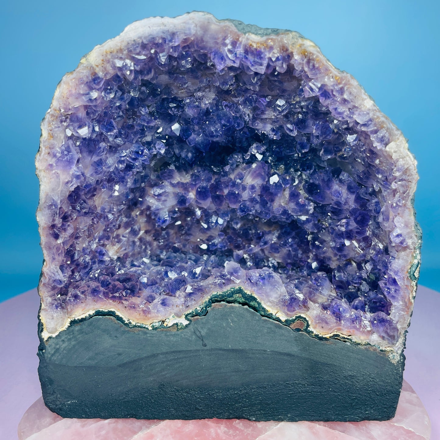 Amethyst Cluster Geode Small Cave (Video)