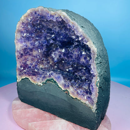 Amethyst Cluster Geode Small Cave (Video)