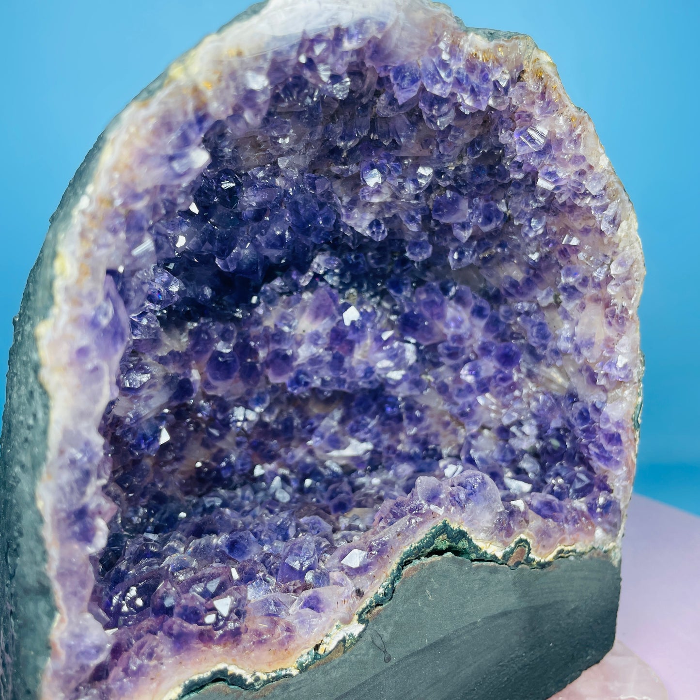 Amethyst Cluster Geode Small Cave (Video)