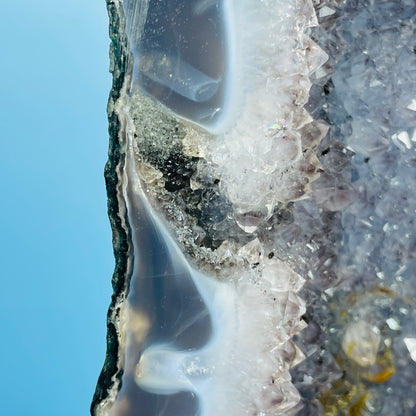 Amethyst + Agate Cluster Geode Medium Cave (Video)