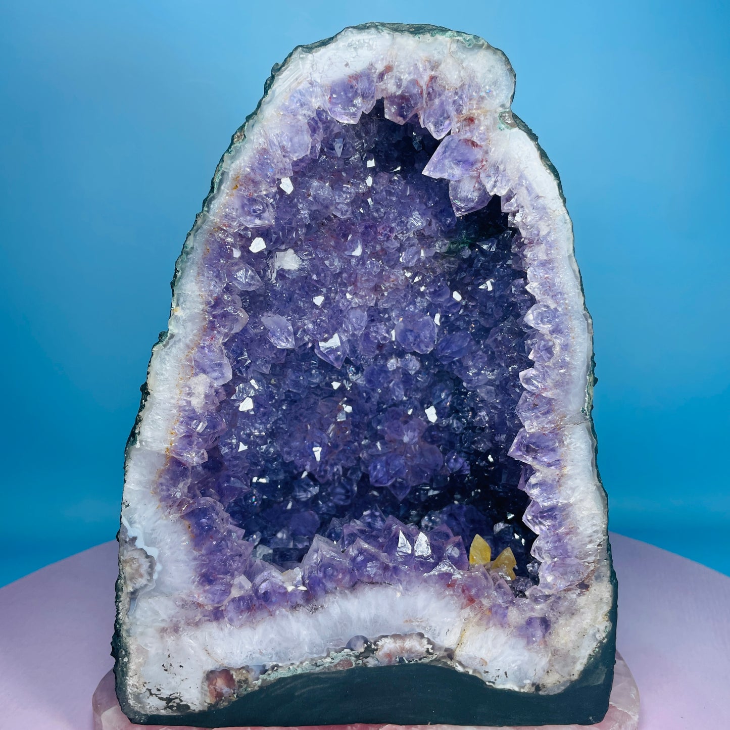 Amethyst Cluster Geode Medium Cave (Video)