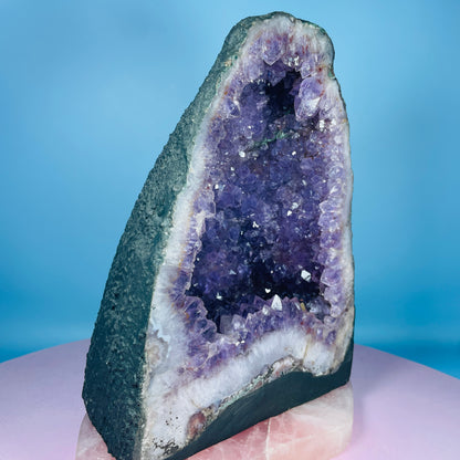 Amethyst Cluster Geode Medium Cave (Video)