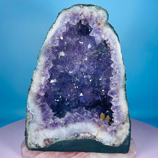 Amethyst Cluster Geode Medium Cave (Video)