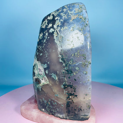 Amethyst Cluster Fully-Polished Geode Medium Cave (Video)