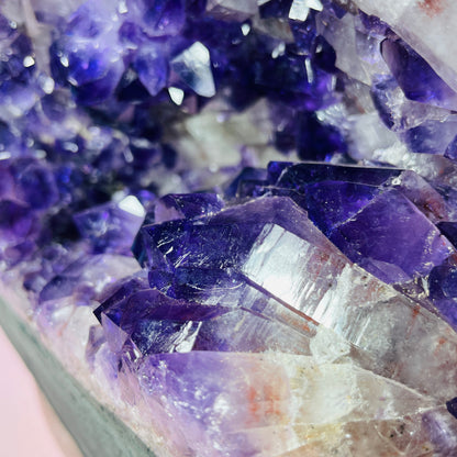 Amethyst Cluster Geode Medium Cave (Video)