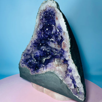 Amethyst Cluster Geode Medium Cave (Video)