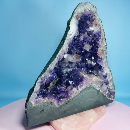 Amethyst Cluster Geode Medium Cave (Video)