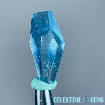 Aquamarine Beryl Faceted Mini Gemstone in Specimen Pottle