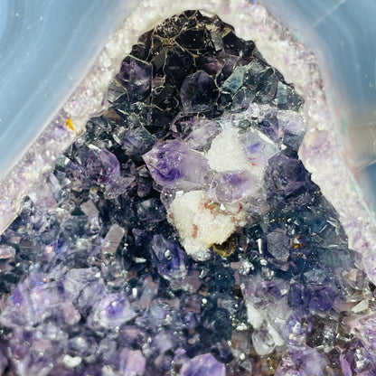 Amethyst + Agate Cluster Geode Medium Cave (Video)