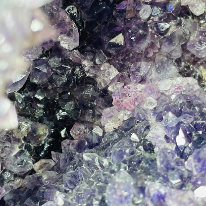 Amethyst + Agate Cluster Geode Medium Cave (Video)