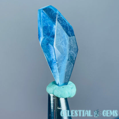 Aquamarine Beryl Faceted Mini Gemstone in Specimen Pottle