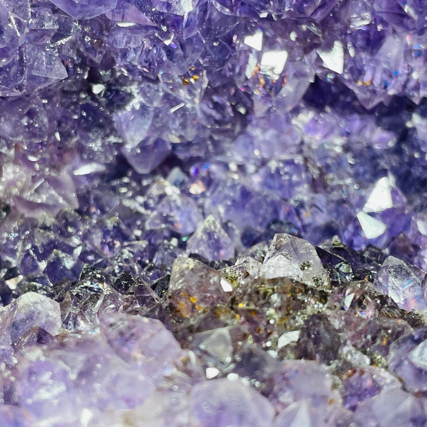 Amethyst + Agate Cluster Geode Medium Cave (Video)
