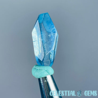 Aquamarine Beryl Faceted Mini Gemstone in Specimen Pottle