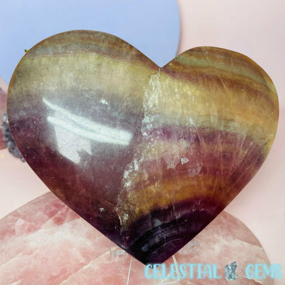 Candy Fluorite Heart XL Carving