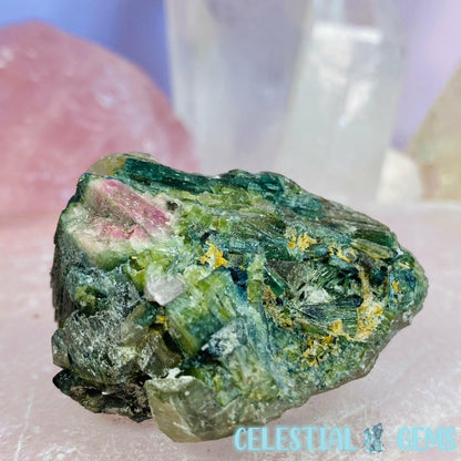 Watermelon Tourmaline + Quartz Small Specimen