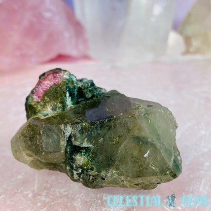 Watermelon Tourmaline + Quartz Small Specimen