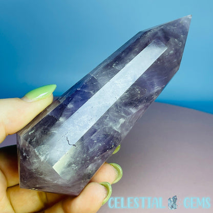 Amethyst Vogel Cut 12-Sided Double Terminated Wand