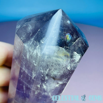 Amethyst Vogel Cut 12-Sided Double Terminated Wand