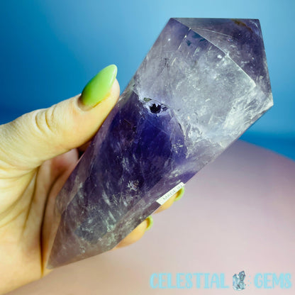 Amethyst Vogel Cut 12-Sided Double Terminated Wand