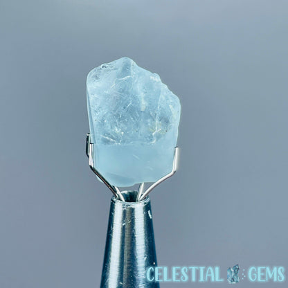 Blue Topaz Raw Mini Gemstone in Specimen Pottle (Video)