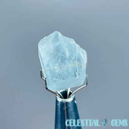 Blue Topaz Raw Mini Gemstone in Specimen Pottle (Video)