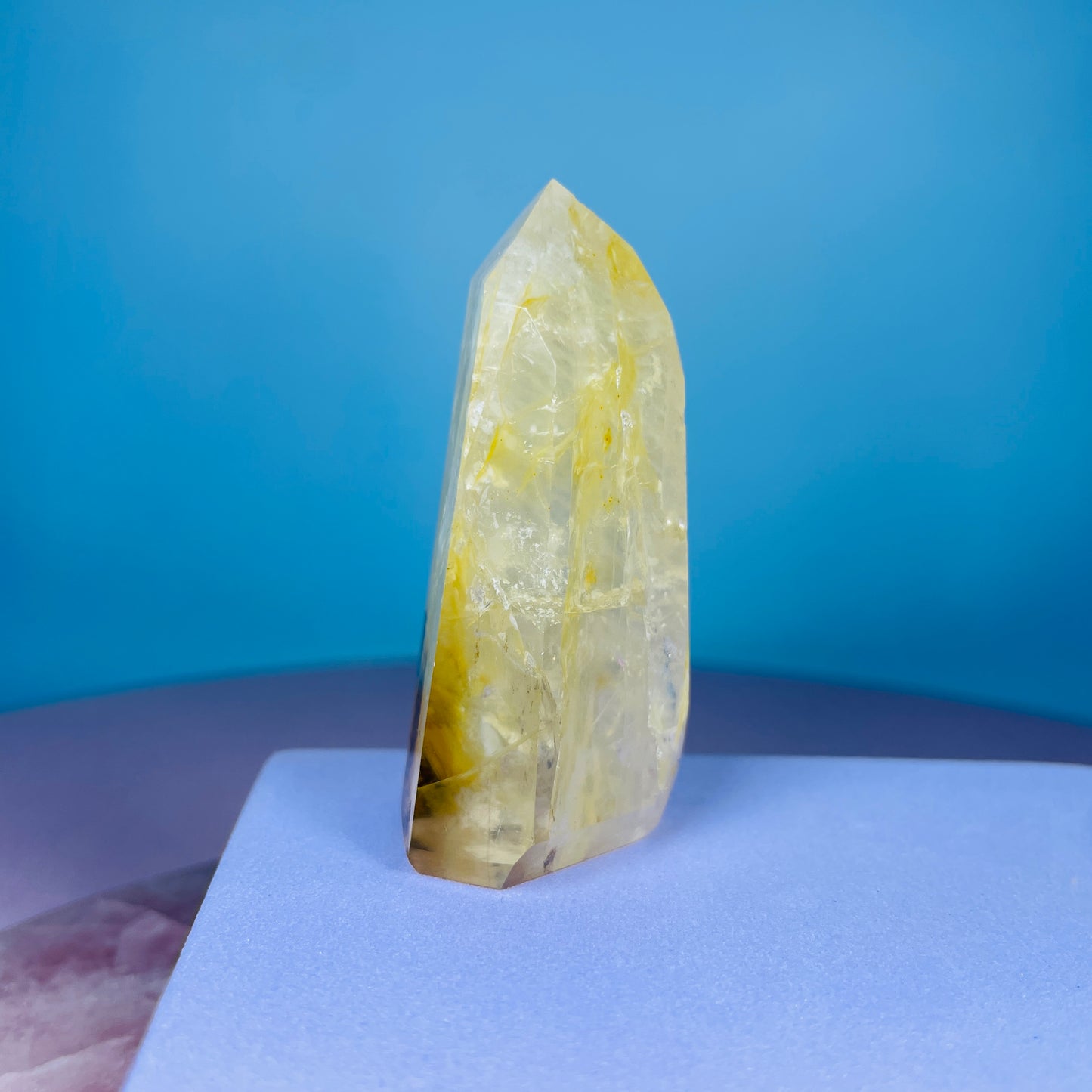 Golden Healer Quartz Small Tower (with Dendrites)